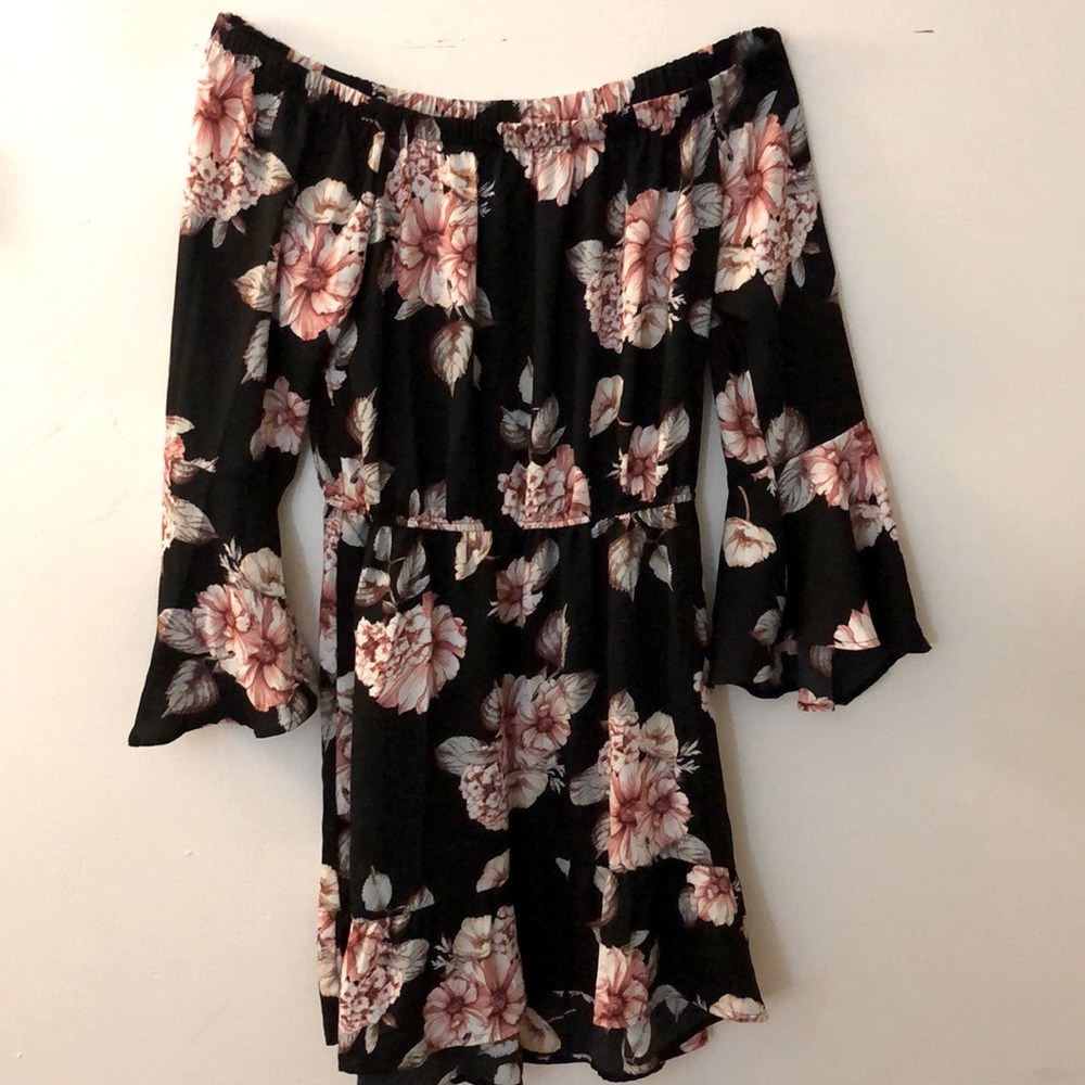 Off the shoulder floral dress